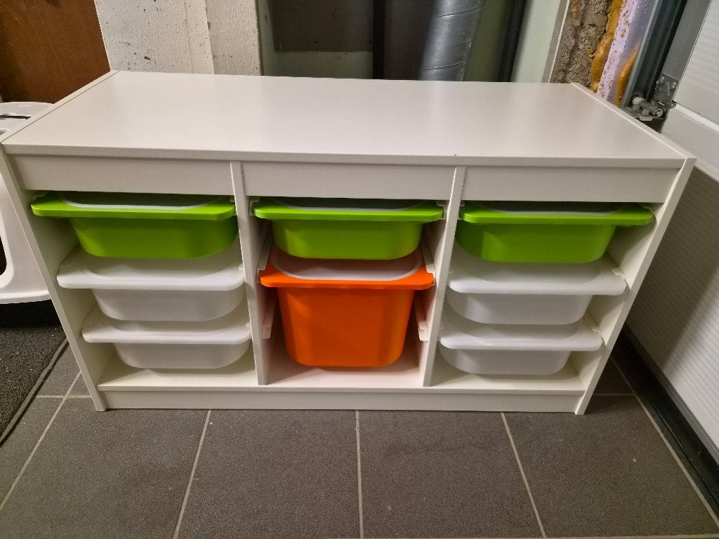Armoire à jouets IKEA TROFAST avec bacs, Utilisé, 75 à 100 cm, Armoire, Moins de 50 cm