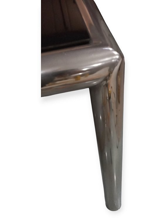 John Mascheroni Tubo aluminium eetkamertafel, Ophalen, Gebruikt, B, B