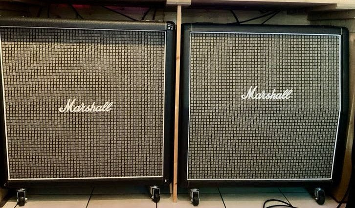 Marshall 1960 AX + BX Celestion Greenback made in UK!, Enlèvement, Comme neuf