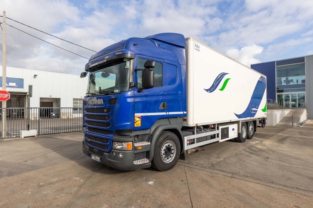 Scania R410+CHEREAU+CARRIER 1150 MT-TRI-TEMP+DHOLLANDIA 2.5T, Achat, Euro 6, 410 ch, Diesel