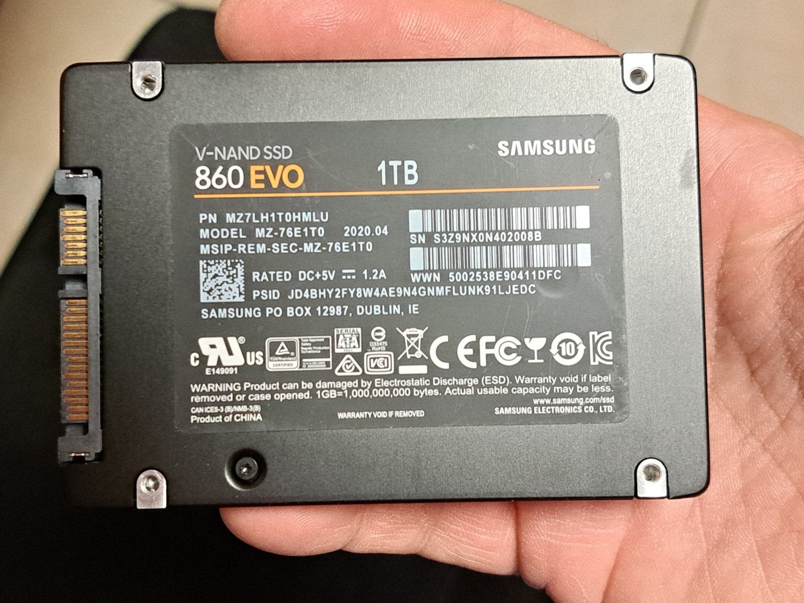 2 ssd 1tb  sata 2.5, Enlèvement ou Envoi, SATA, SSD