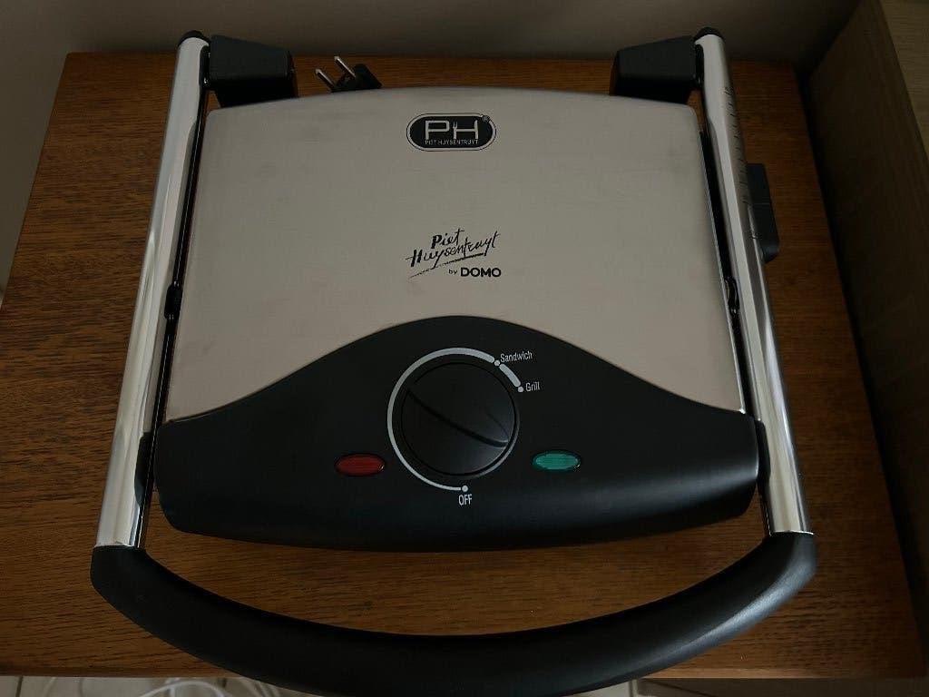 Panini Grill in geborsteld rvs - Piet Huysentruyt, Electroménager, Enlèvement, Neuf, Gril de table