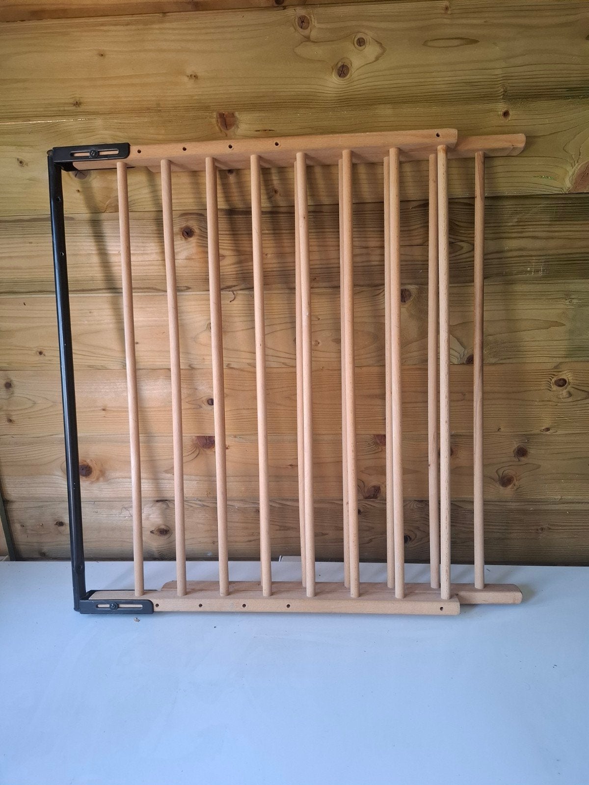 Houten deurhekje, Kinderen en Baby's, Ophalen, Gebruikt, Hout, Schroefhekje