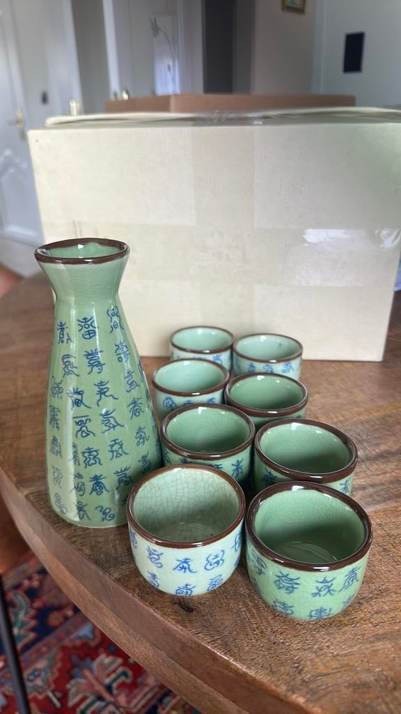 Chinese Celadon set, Ophalen of Verzenden