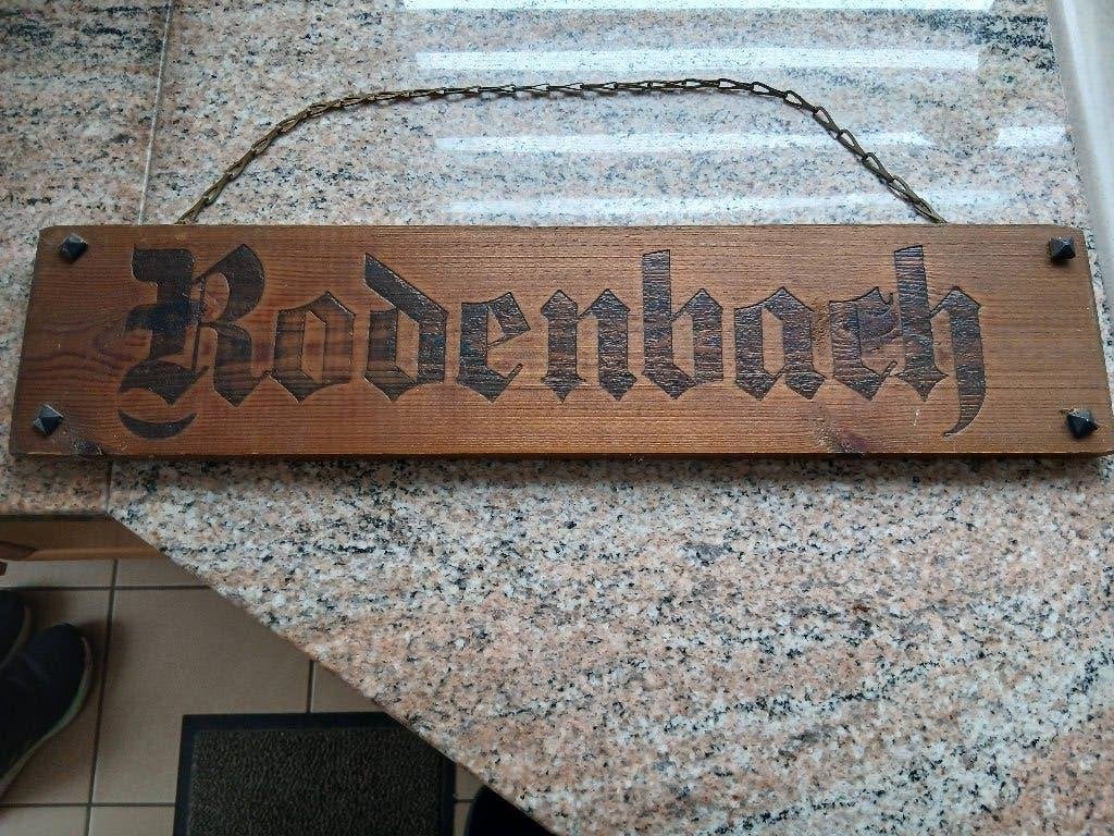 Panneau publicitaire en bois Rodenbach 1994, Collections, Enlèvement ou Envoi, Comme neuf, Panneau publicitaire