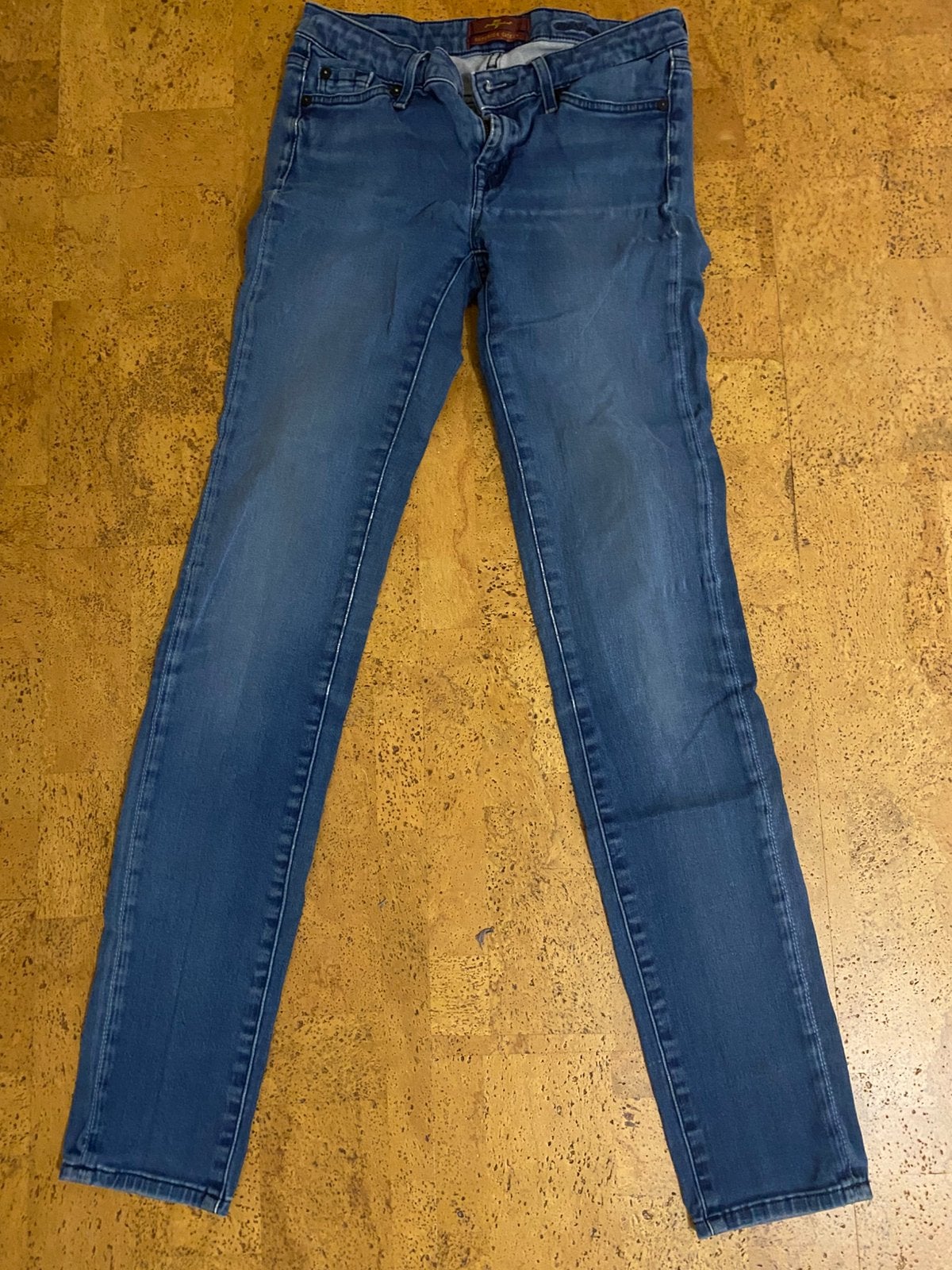Jeans 7 for all mankind, Ophalen, Gedragen, Blauw, W27 (confectie 34) of kleiner