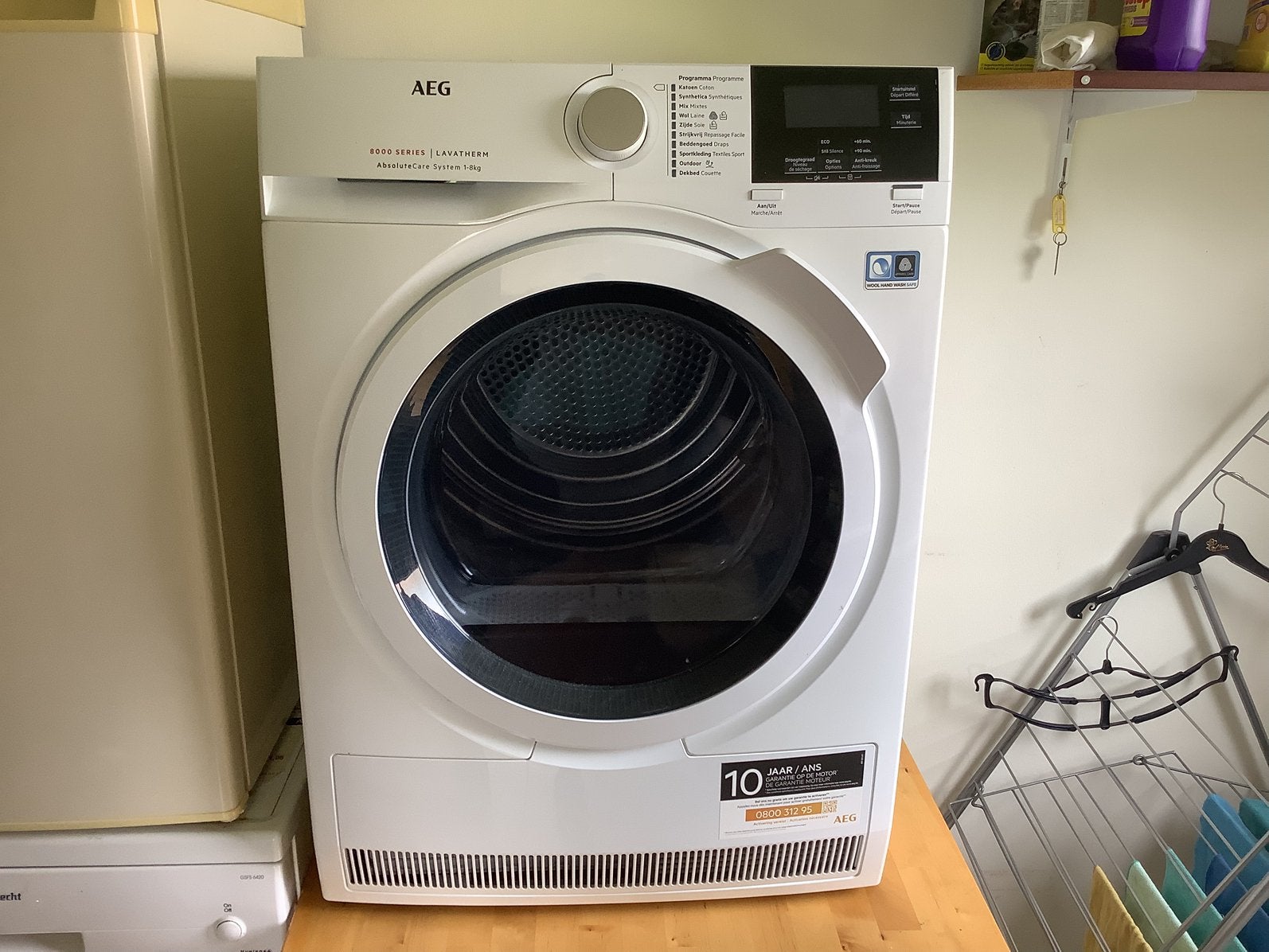 Droogkast met warmtepomp technologie, Elektronische apparatuur, Ophalen, Zo goed als nieuw