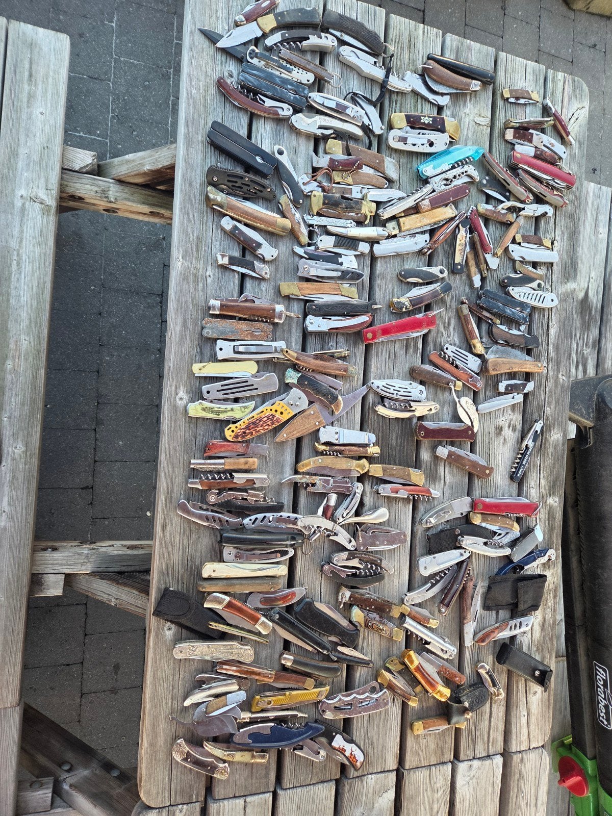 groot lot zakmessen +185 stuks, Ophalen