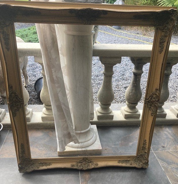 antieke lijst barok vergulde schilderijlijst kader echt hout, Antiek en Kunst, Ophalen, Klassiek, Bijzondere lijst
