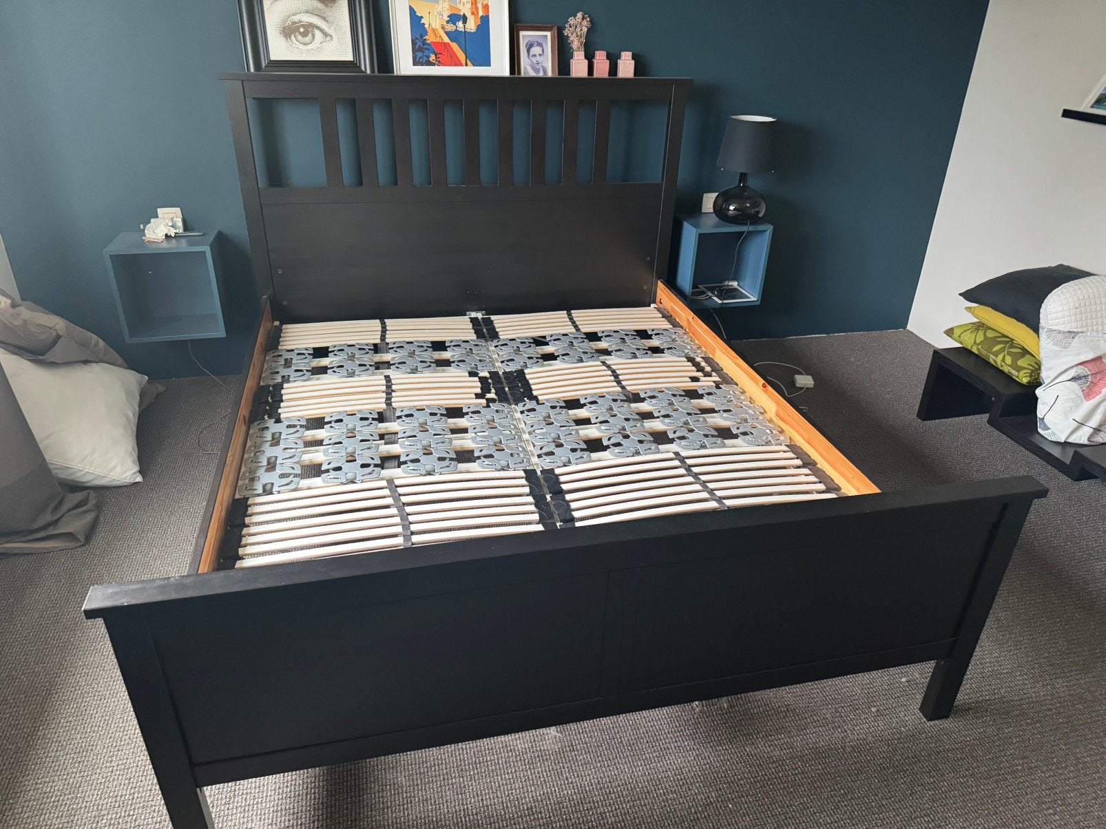 Ikea Hemnes bed + 2 lattenbodems, Huis en Inrichting, Ophalen, Gebruikt