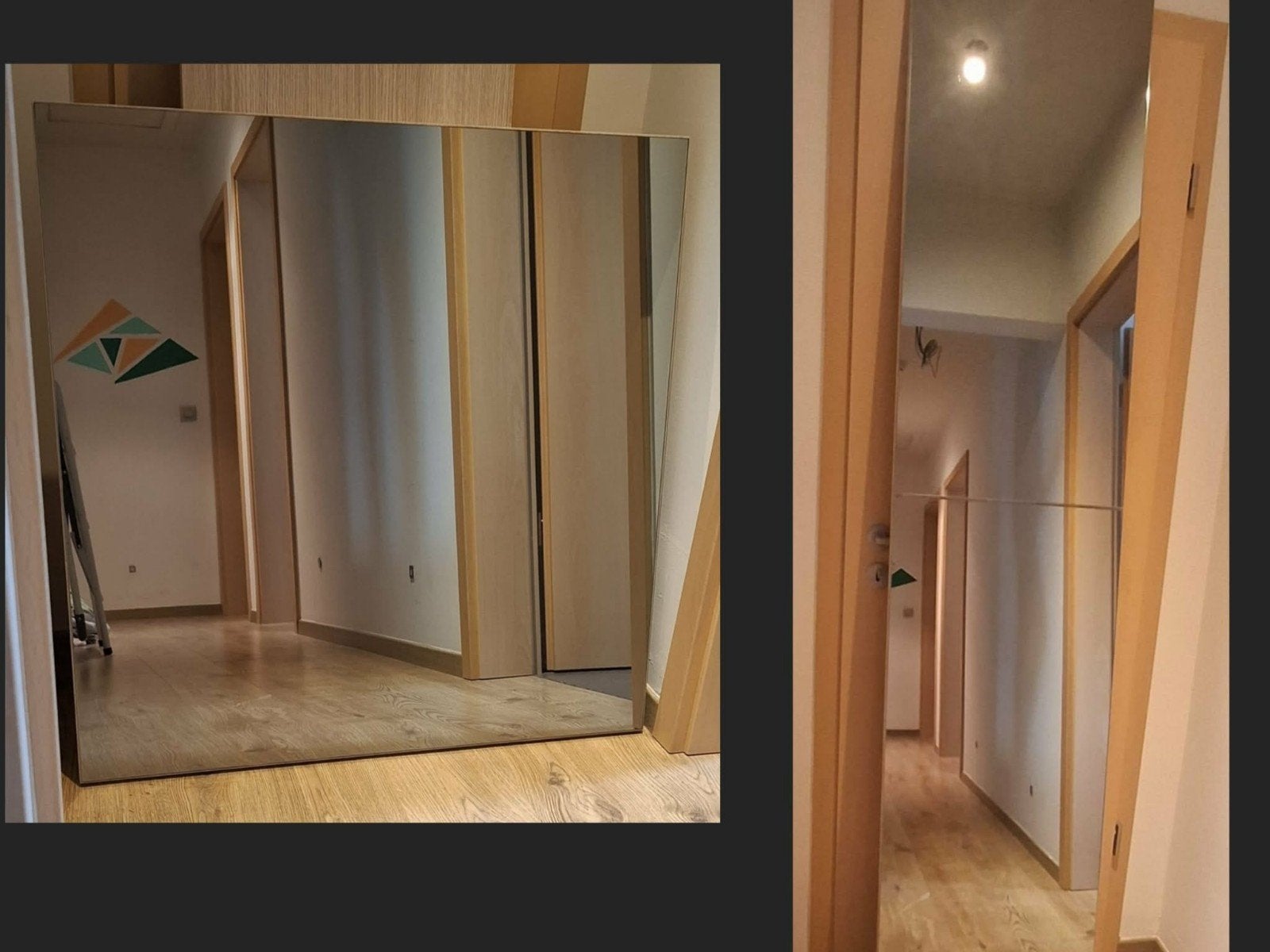 2 miroirs à vendre, Enlèvement, Comme neuf, Bois, Vitre comprise