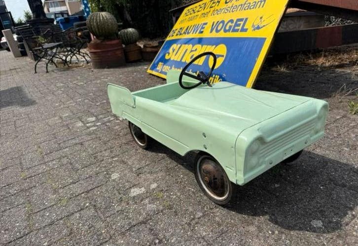 Vintage Trapauto / Loopauto - Mintgroen AMF