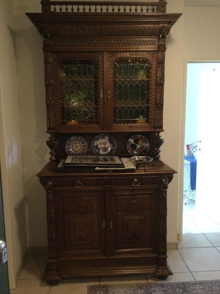 Kast, Ophalen, Gebruikt, Overige houtsoorten, Copie antiek