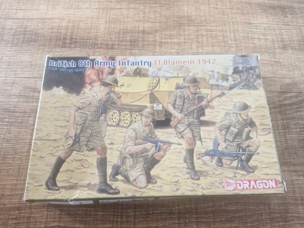 Dragon 1/35 British 8th Army Infantry El Alamein 1942, Ophalen of Verzenden, Nieuw, 1:35 tot 1:50, Figuur of Figuren