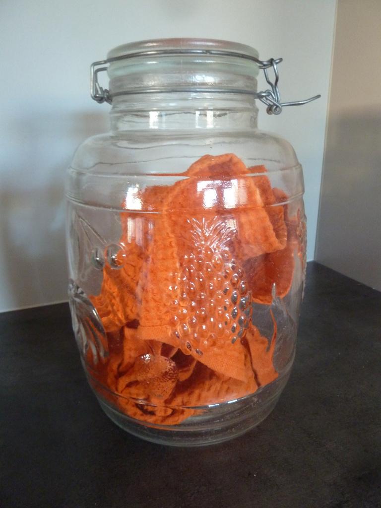 VINTAGE ancien bocal Rumstopf 28 cm, Verre, Enlèvement, Utilisé, Autres types