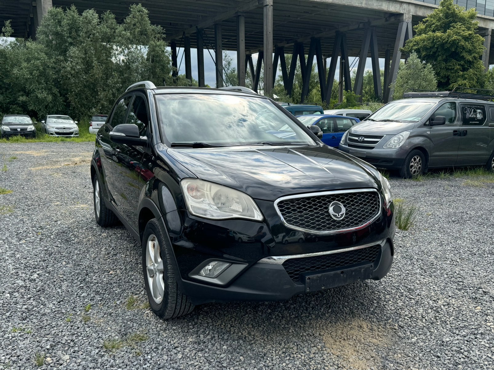 SSANGYONG KORANDO ACTYON 4X4, Automaat, 4 cilinders, Zwart, Leder