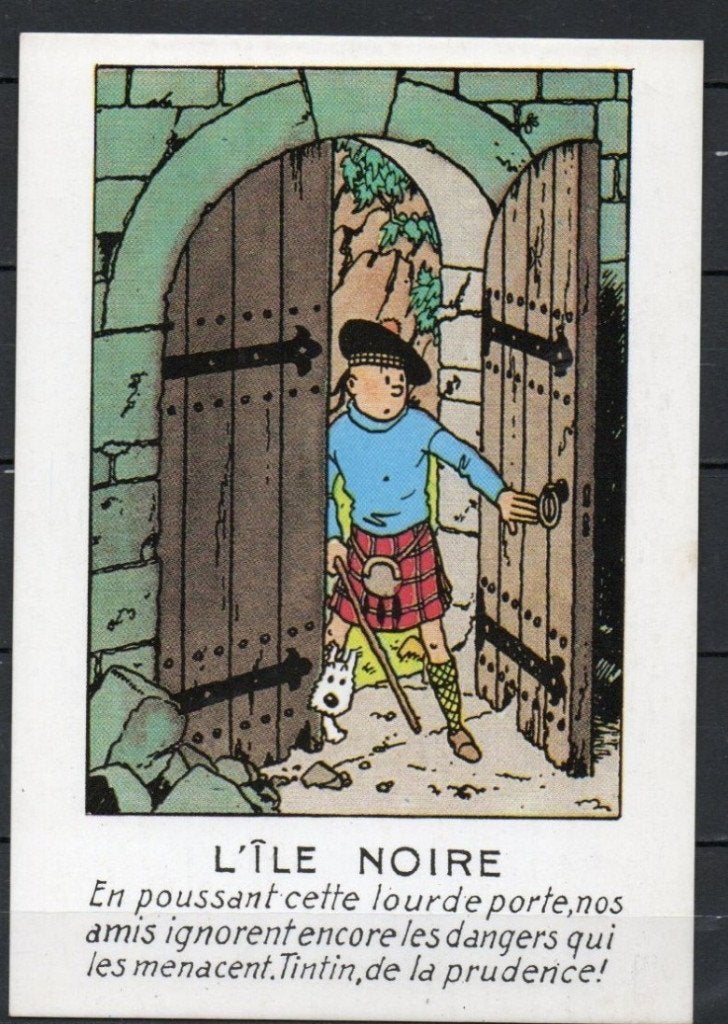 Carte postale : Hergé : Tintin/ L'île noire - édition Arno, Verzamelen, Ophalen