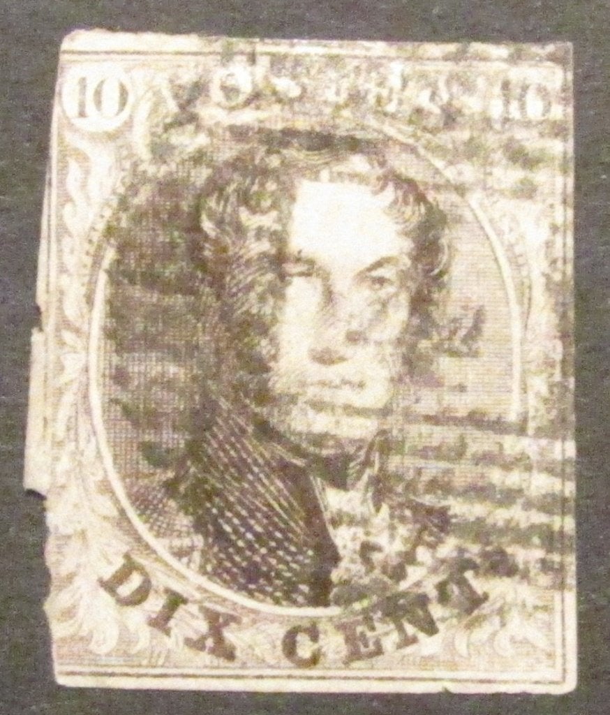 10 centimes Léopold I de 1858 avec 3 bonnes marges, Enlèvement ou Envoi, Affranchi, Timbre-poste, Maison royale