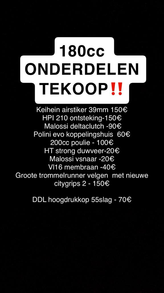 Onderdelen voor 125-180cc piaggio 2takt, Ophalen of Verzenden