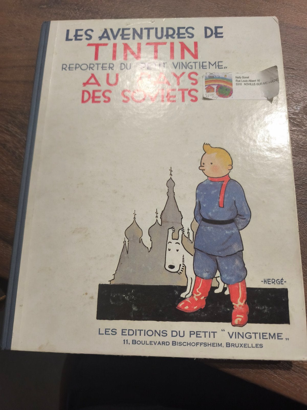 Tintin au pays des soviets 1982, Livres, Humour, Enlèvement, Utilisé