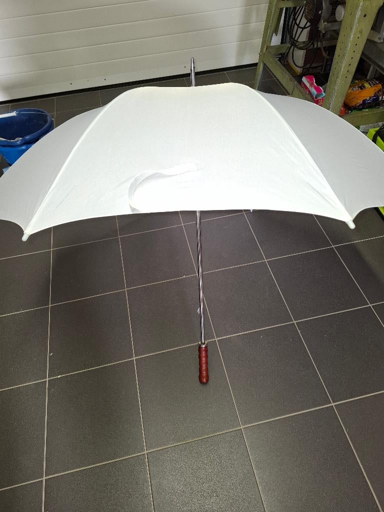 Witte paraplu, Ophalen of Verzenden, Nieuw, Wit