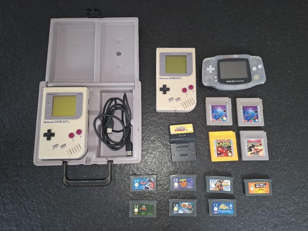 LOT: Nintendo 2x Gameboy  & 1x Gameboy Advance & games, Ophalen, Game Boy Advance