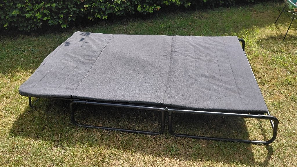 Ikea zetelbed Hammarn, Ophalen, Zwart, 190 cm of minder, Zo goed als nieuw