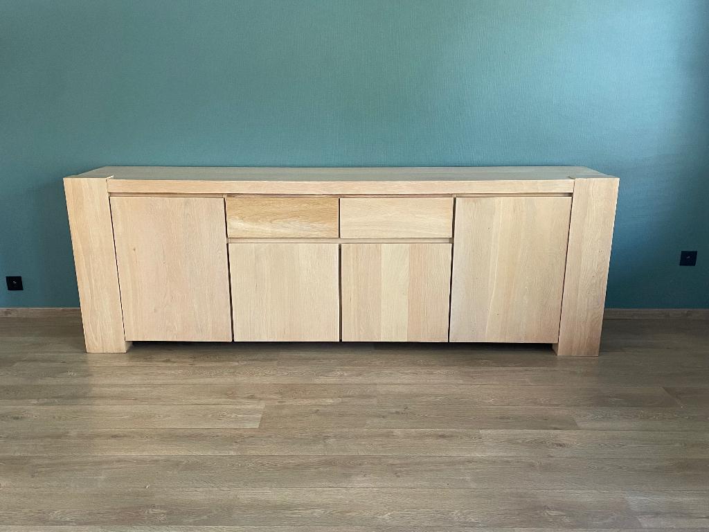 Moderne, eiken dressoir, Ophalen, Met plank(en), Gebruikt, Eikenhout