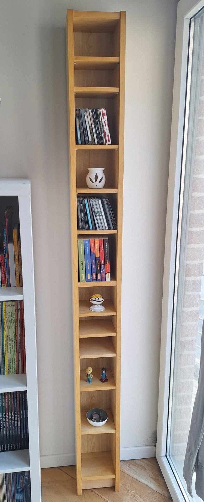 Étagère IKEA BENNO (Billy) bouleau -> 4 disponibles, Enlèvement, Utilisé, Bois, 150 disques ou plus