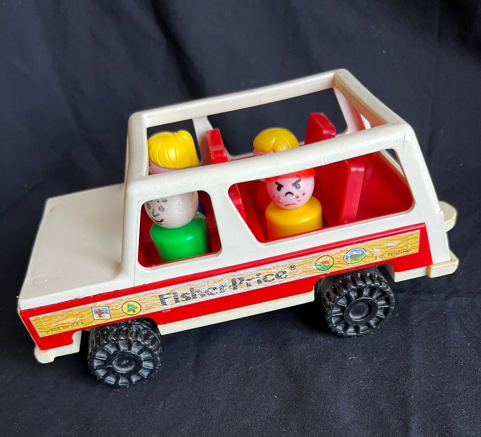 Vintage Fisher price | Little People | Jeep auto, Verzamelen, Ophalen of Verzenden, Gebruikt