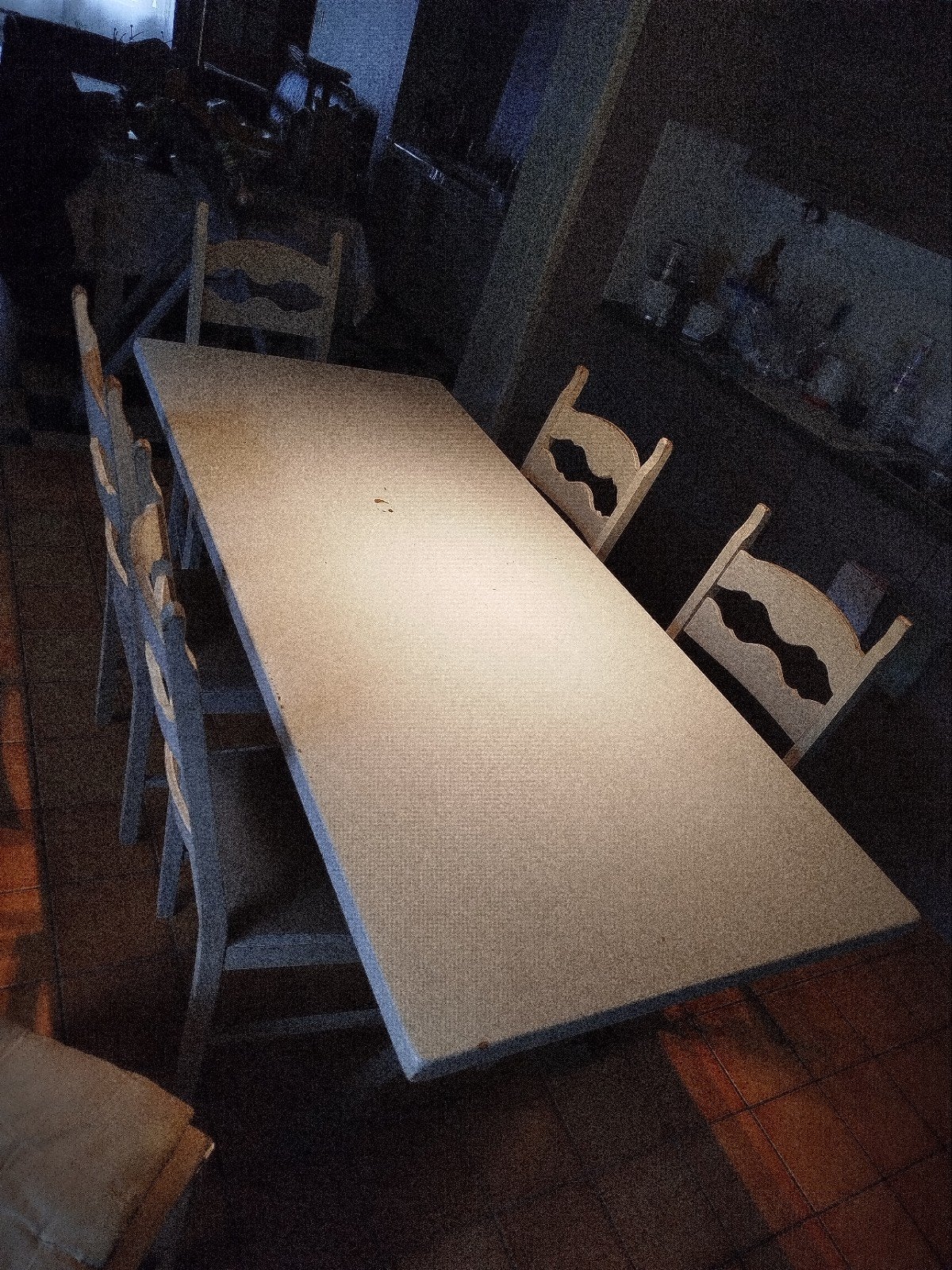 table de salle à manger avec 6 chaises, Enlèvement, Cinq personnes ou plus, Rectangulaire