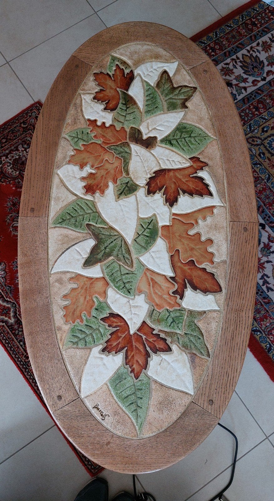 Salontafel keramiek, Ophalen