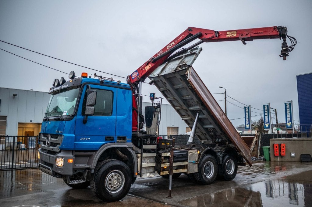 Mercedes-Benz ACTROS 3344 AK -MP3+HMF 1643 Z2, Autos, Achat, Entreprise, Air conditionné, Diesel