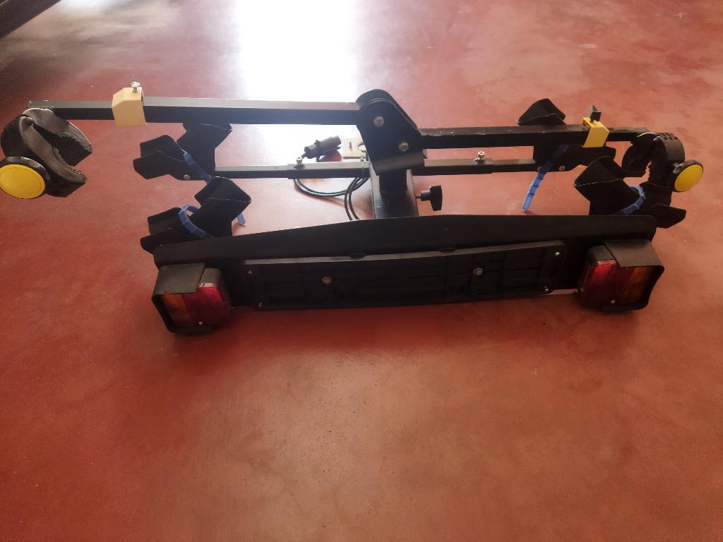 Fietsdrager, Support d'attelage, 2 vélos, Pneus larges, Enlèvement