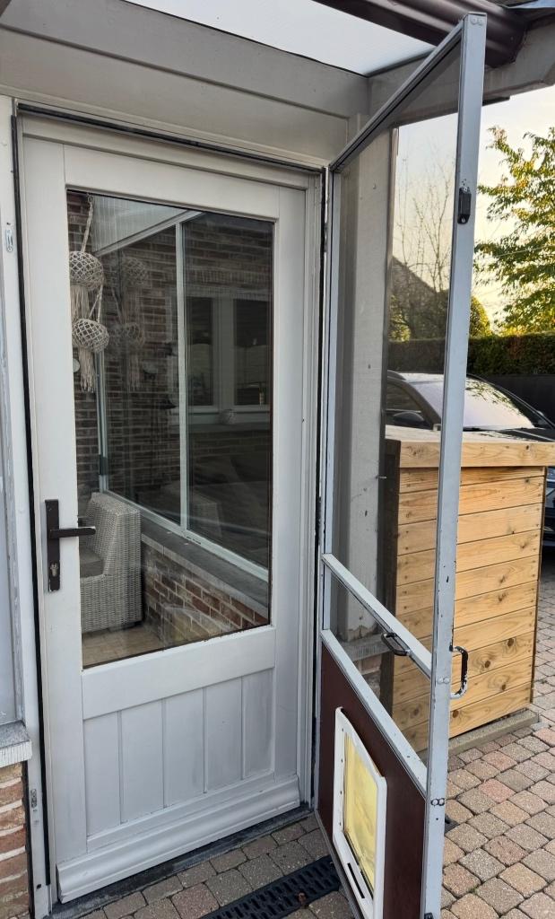 Deur, Doe-het-zelf en Bouw, Deuren en Vliegenramen, Ophalen, Gebruikt, 80 tot 100 cm, 215 cm of meer