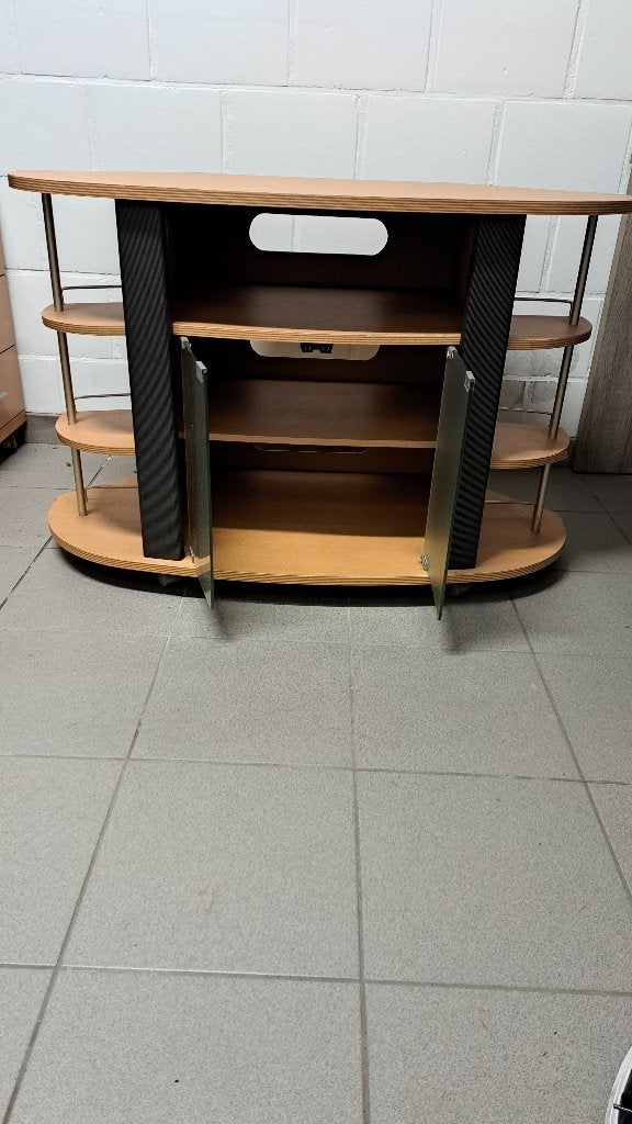 Tv meubel, Ophalen, Gebruikt, Eikenhout, 50 tot 100 cm