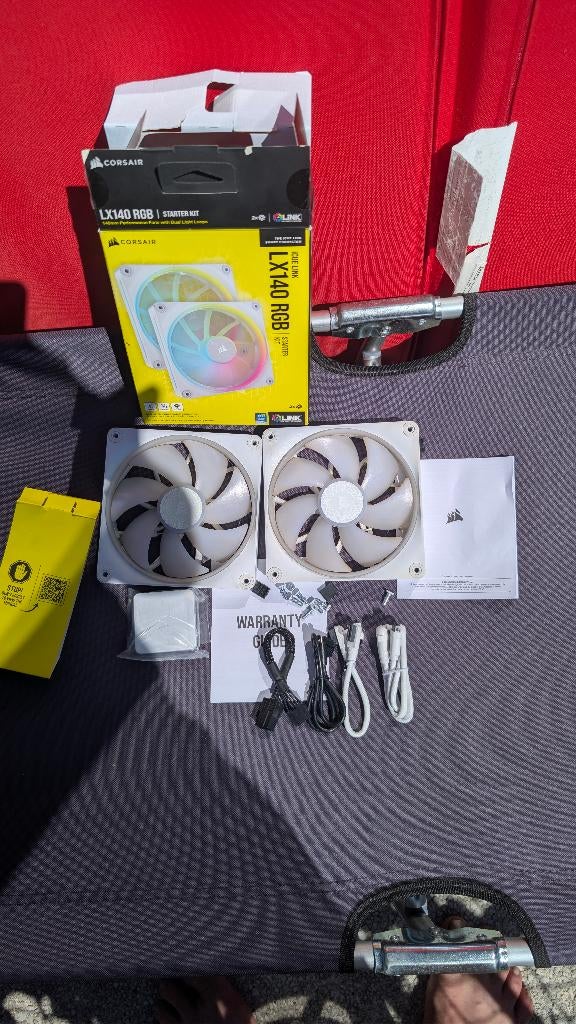Corsair iCUE LINK LX140 RGB, Wit, Dual-pack, Enlèvement ou Envoi, Utilisé, Refroidisseur ordinateur à air