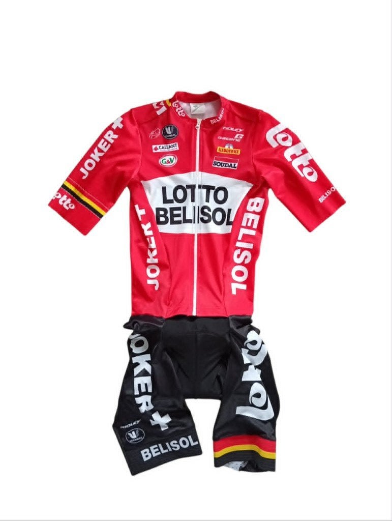 Wielertrui Lotto Belisol 2014, Fietsen en Brommers, Fietsaccessoires | Fietskleding, S, Heren, Ophalen of Verzenden, Zo goed als nieuw