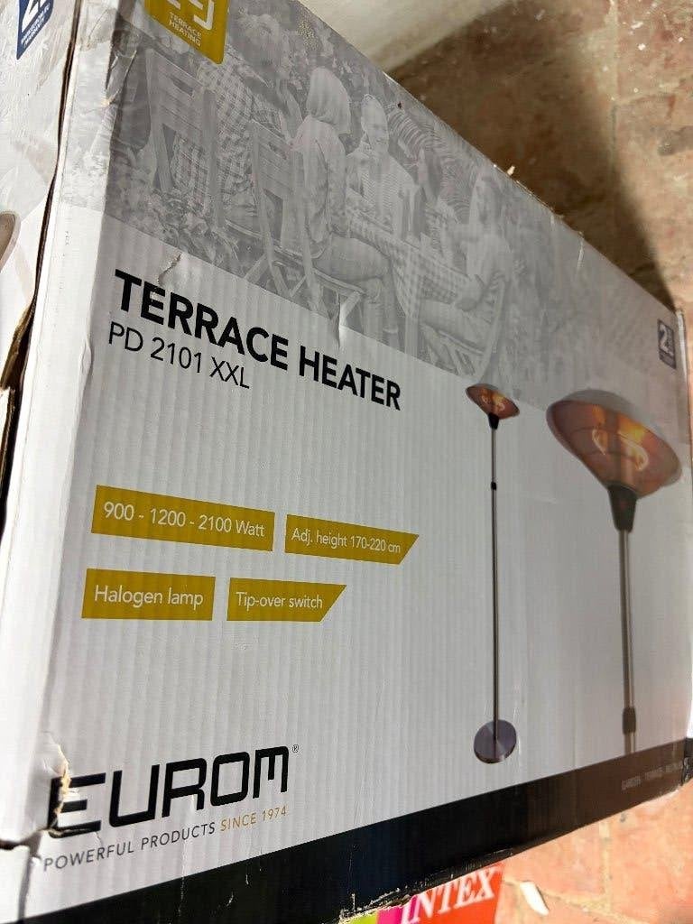 Terrasverwarmer, Tuin en Terras, Terrasverwarmers, Ophalen, Zo goed als nieuw, Elektrisch, Vloer