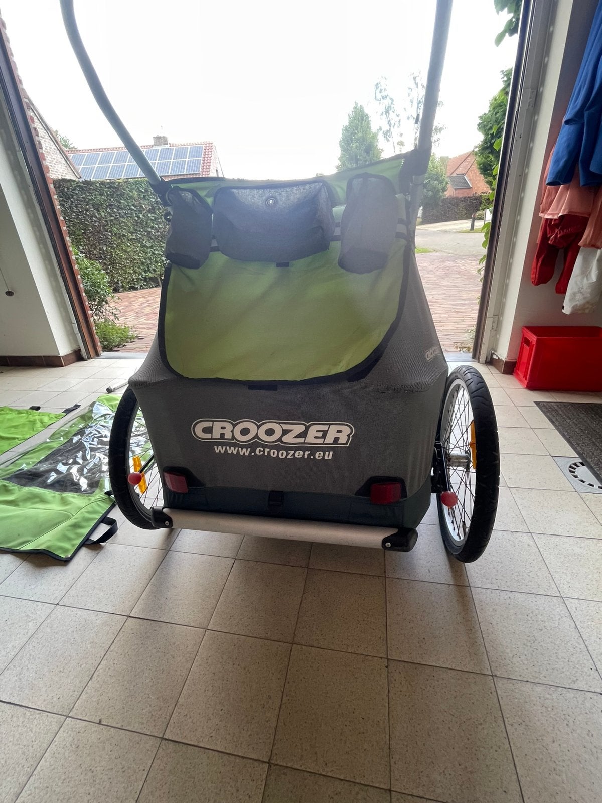Fietskar Croozer Kid for two, Ophalen, Zo goed als nieuw