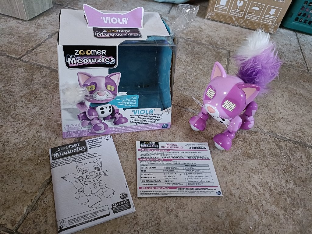 Viola Meowzies (Zoomer): interactieve knuffel, Ophalen, Zo goed als nieuw, Kat, Interactief