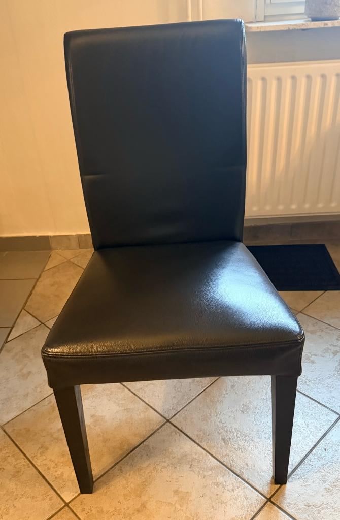 6 chaises IKEA, Enlèvement, Cuir, Noir, Cinq, Six Chaises ou plus