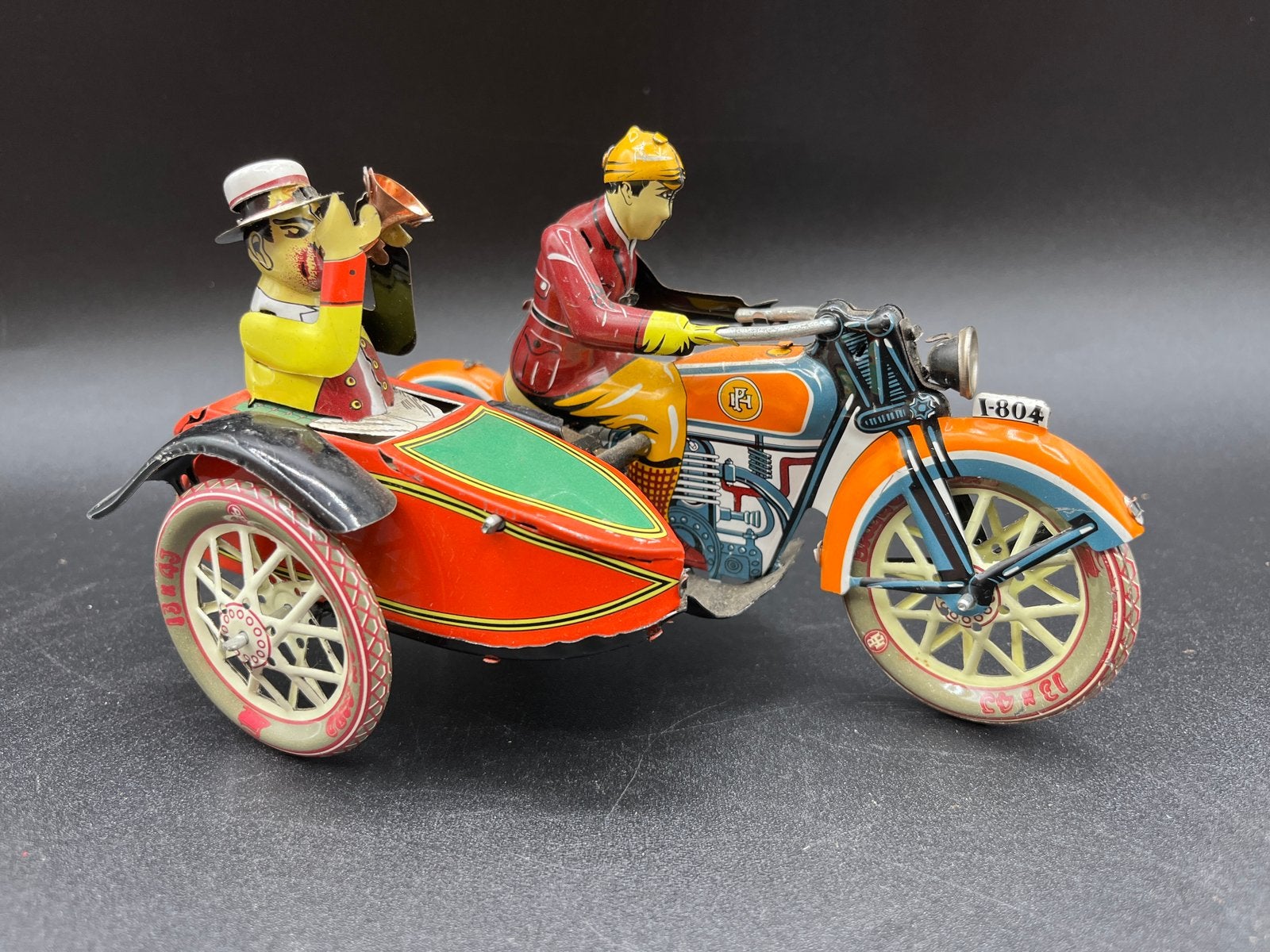 Paya - Blikken speelgoed - Motorfiets met zijspan, Ophalen of Verzenden