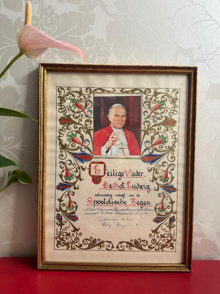 Pauselijke Apostolische zegen, Ophalen of Verzenden