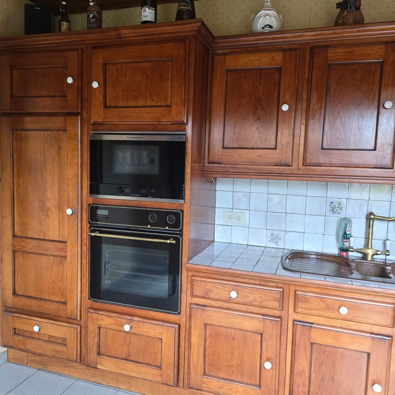 cuisine équipée, Huis en Inrichting, Ophalen, Zo goed als nieuw, Bruin, Hout