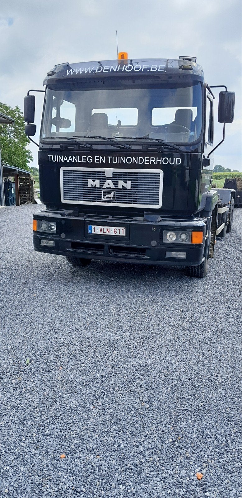camion containersysteem, Zwart, MAN, Zwart, Bedrijf