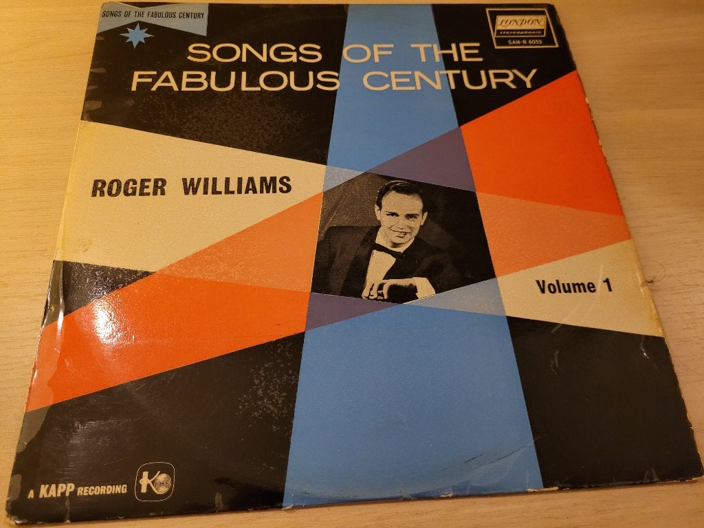 disque vinyl 33 tours roger williams songs of the fabulous, Ophalen of Verzenden, Zo goed als nieuw, Jazz