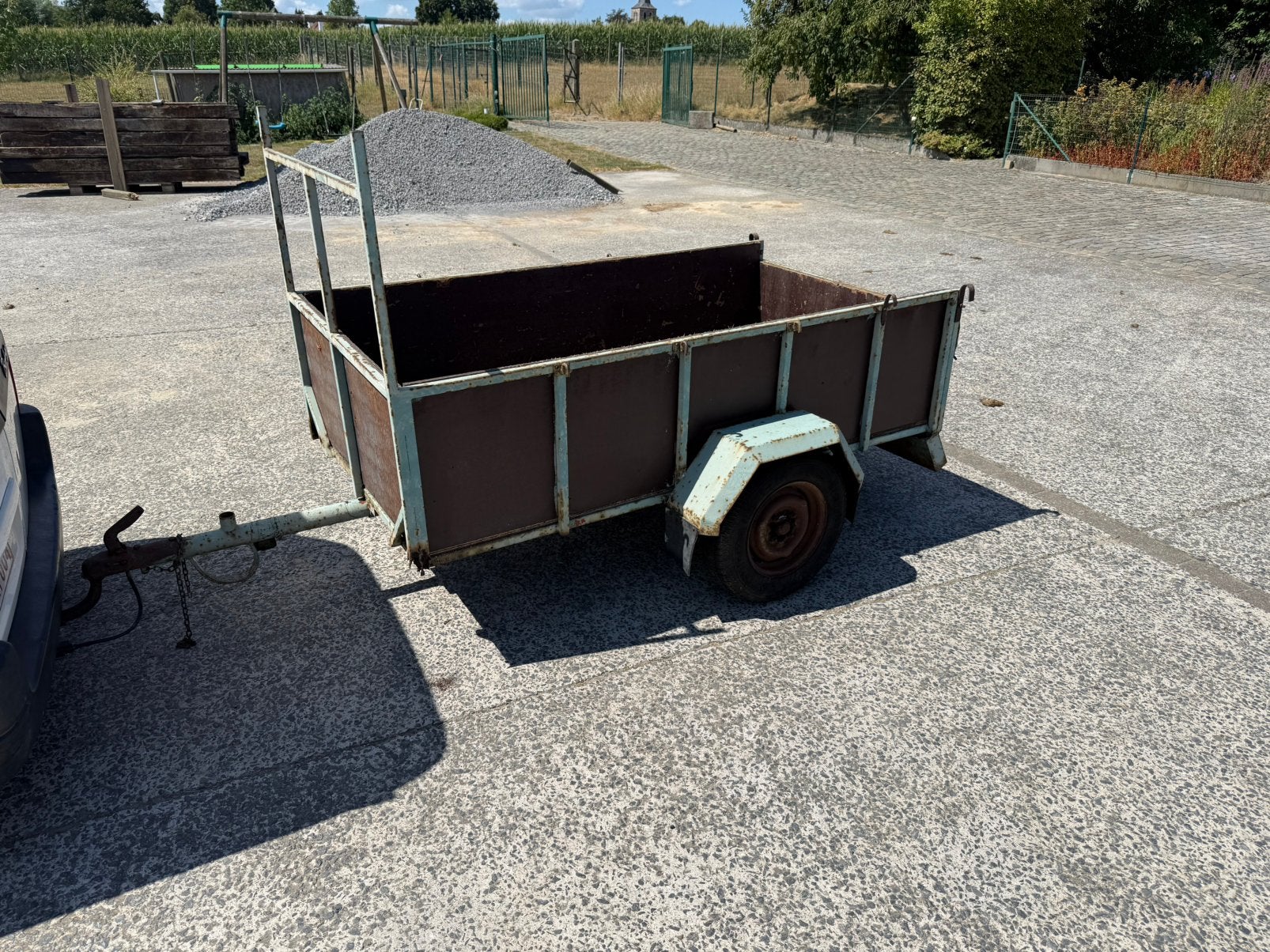 Aanhangwagen enkelas, Auto diversen, Aanhangers en Bagagewagens, Ophalen, Gebruikt