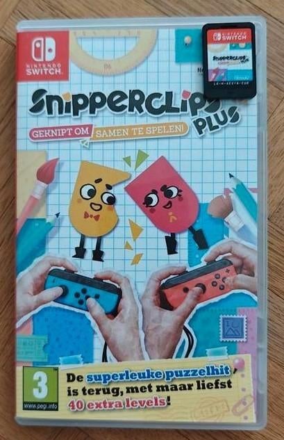 SnipperClips Plus pour Nintendo Switch, Enlèvement ou Envoi, 2 joueurs, Comme neuf, À partir de 3 ans