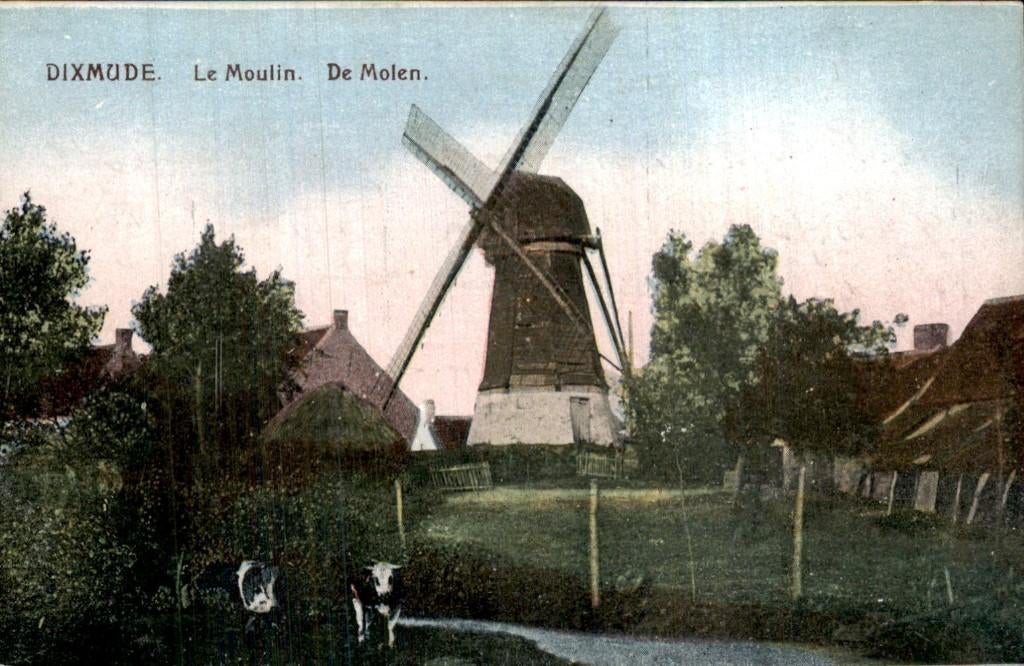 Dixmude Diksmuide - Moulin Molen, Verzamelen, Ophalen of Verzenden, Gelopen